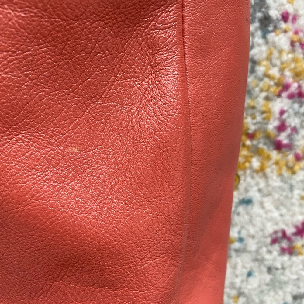 Coach Purse, Coral Color, Medium Size bag - lightly used - Picture 6 of 11